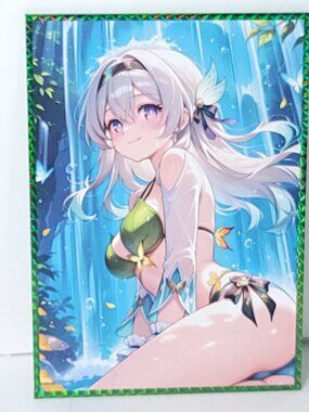 Firefly Waterfalls Double Side Waifu Card Anime Girl Wall Art Oversized Board A5